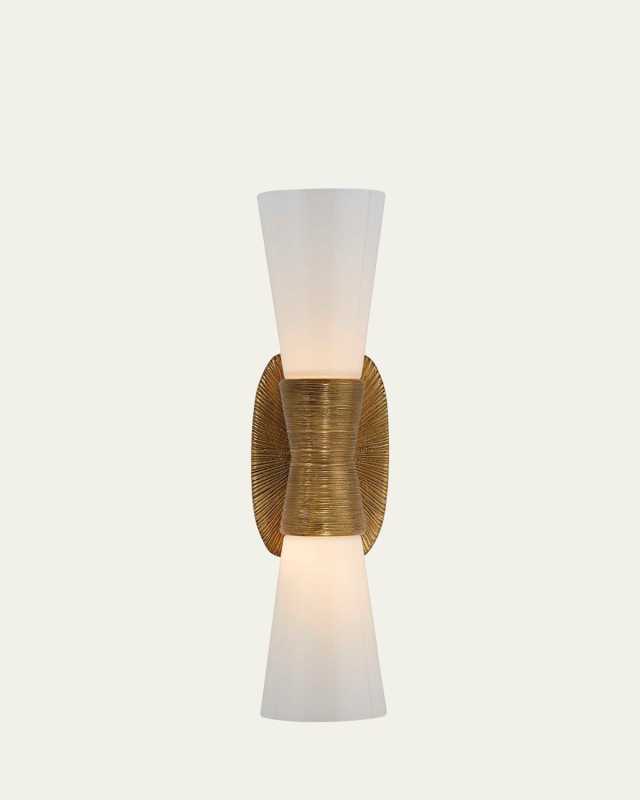 Utopia Small Double Bath Sconce By Kelly Wearstler